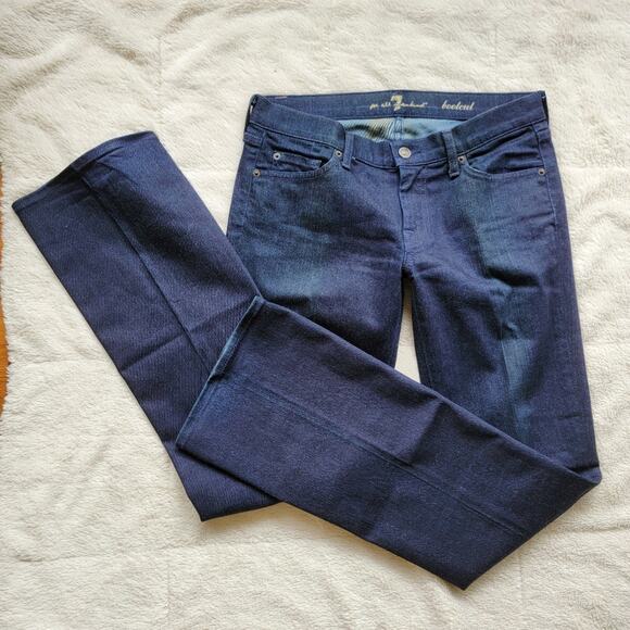 7 For All Mankind Low Rise Bootcut Leg Jeans - Picture 1 of 5